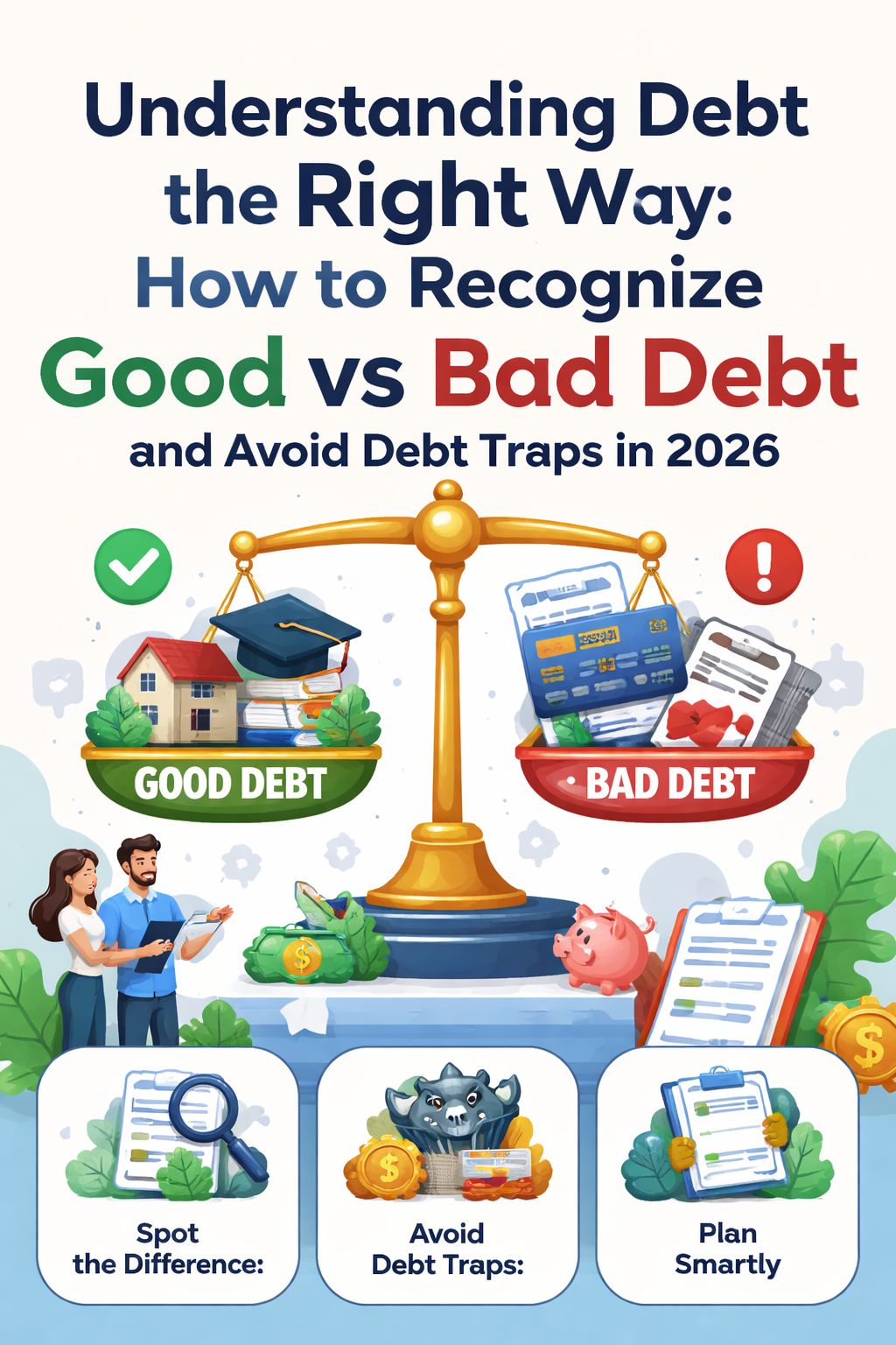 Understanding Debt the Right Way: How to Recognize Good vs Bad Debt and Avoid Debt Traps in 2026