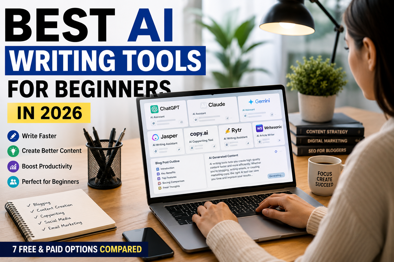 Best AI Writing Tools for Beginners in 2026