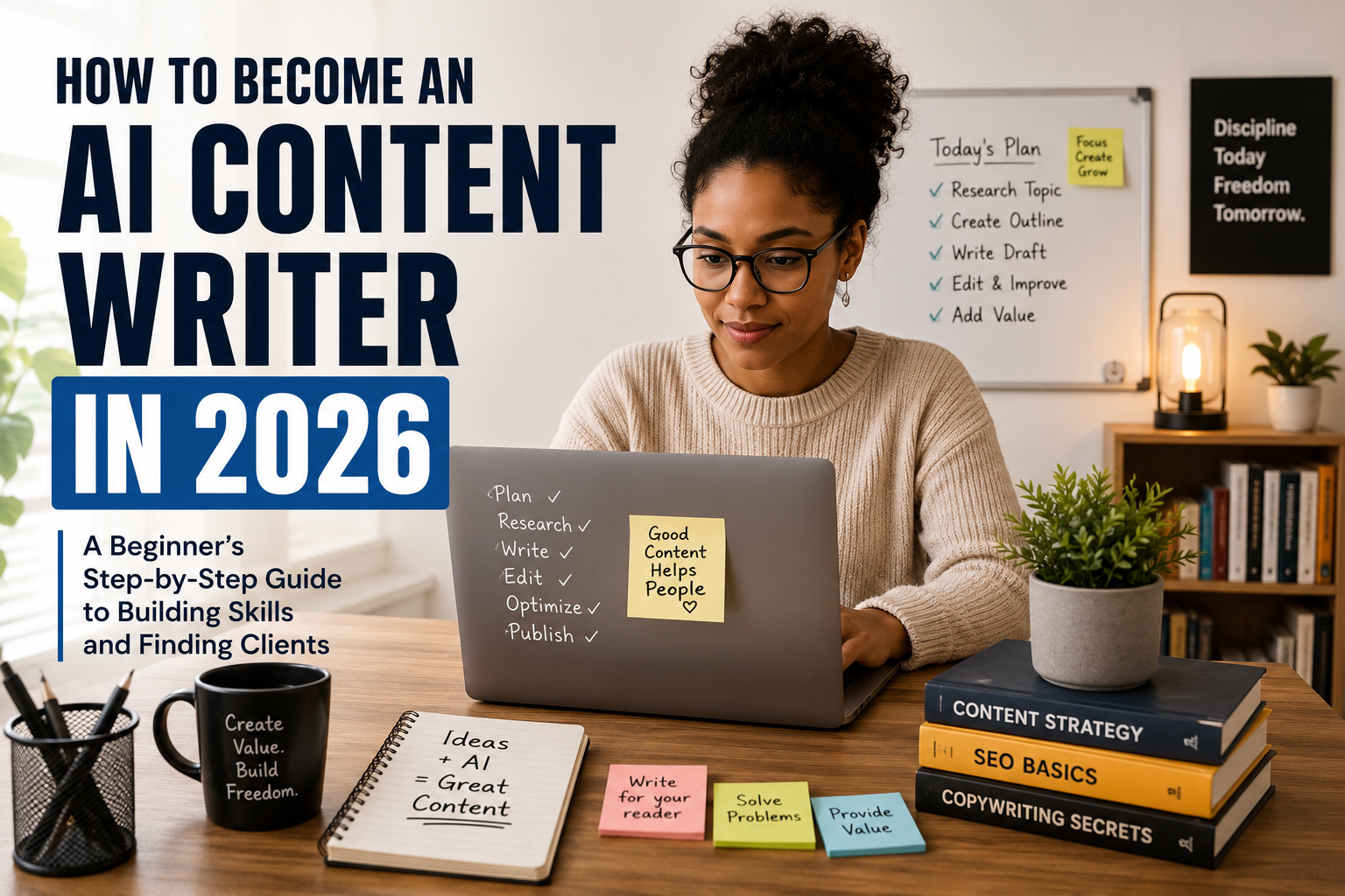 How to Become an AI Content Writer in 2026 (Beginner’s Step-by-Step Guide)